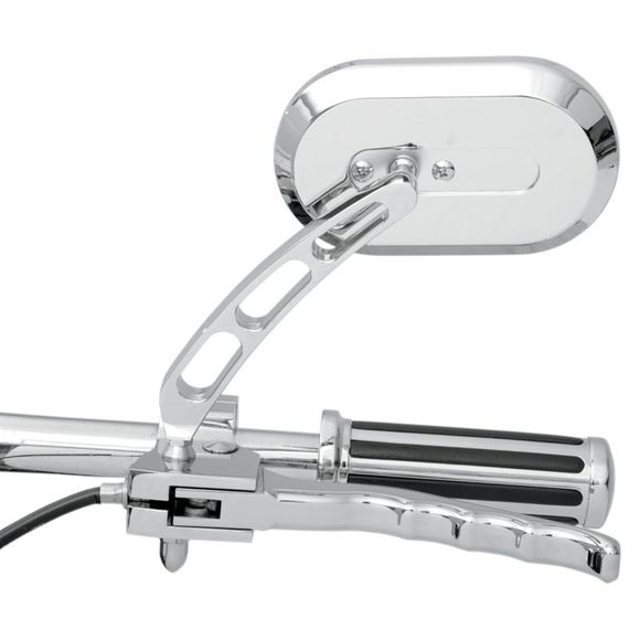 Rétroviseur Drag Specialties Oval position gauche (l'unité) Universel - GrisRef : DRG0188 / 19016232