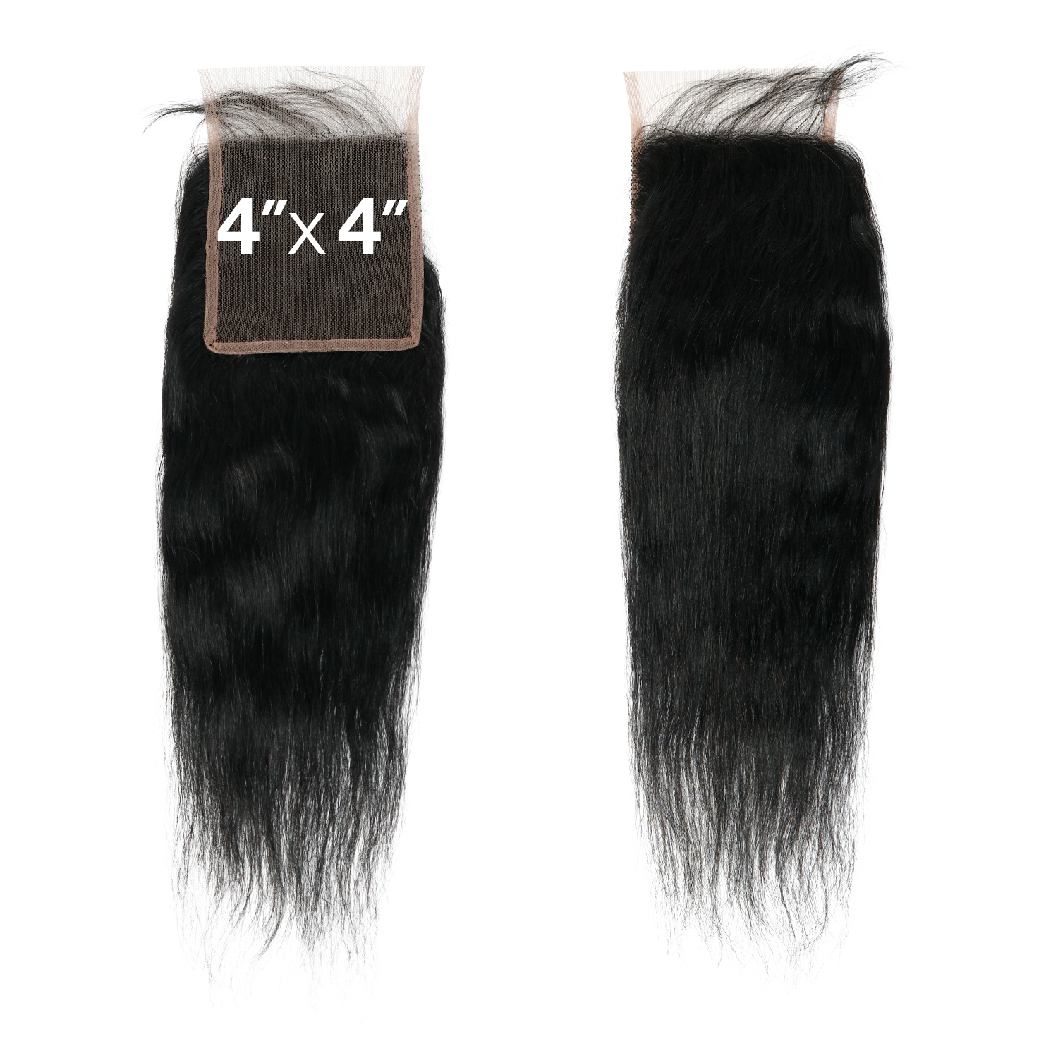 Bare N Natural Unprocessed Virgin Human Hair Weave Wet N Wavy 4x4 HD Lace Closure 12A Bohemian 12
