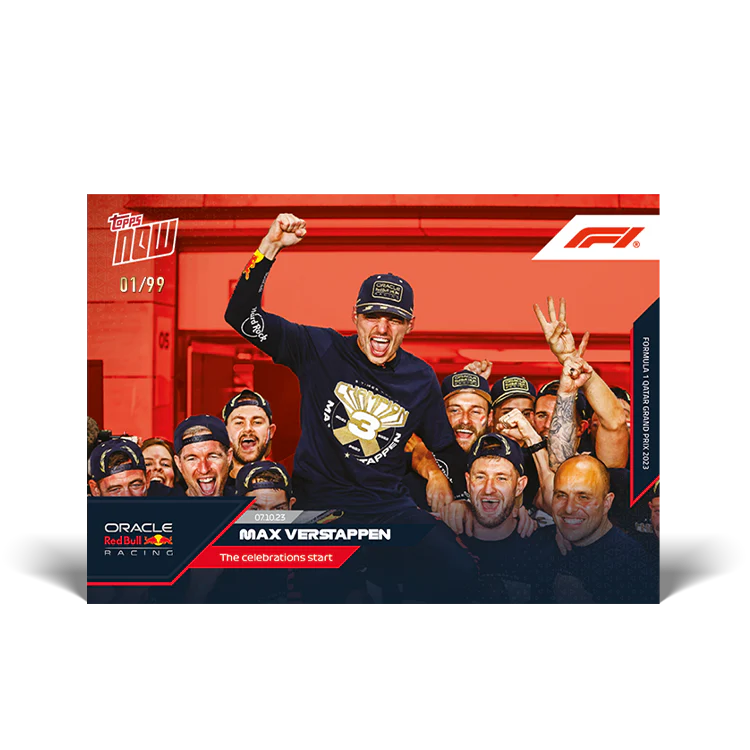 Topps UK - Max Verstappen - The celebrations start - F1 TOPPS NOW® Card #55