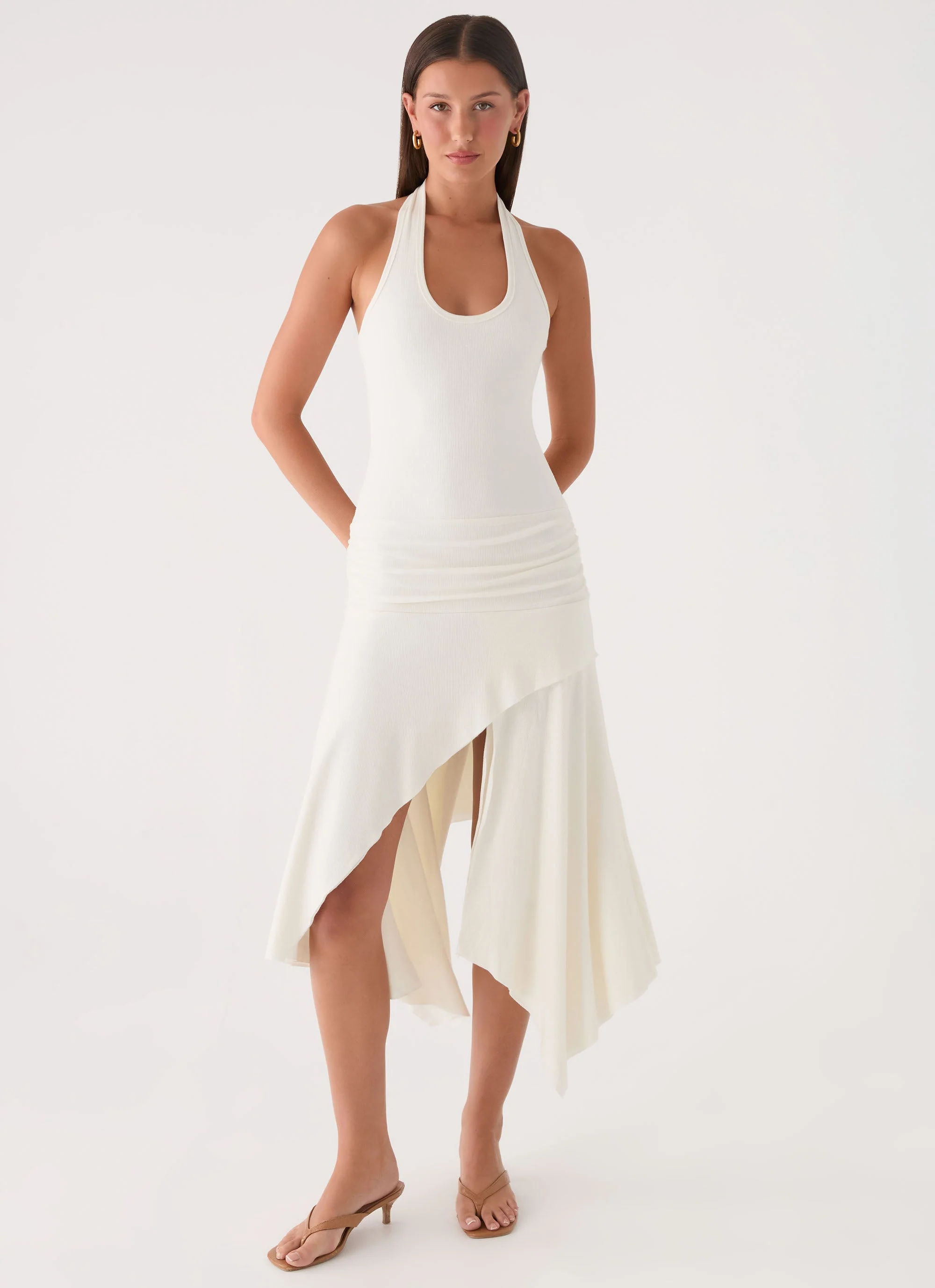 Alise Midi Dress - White