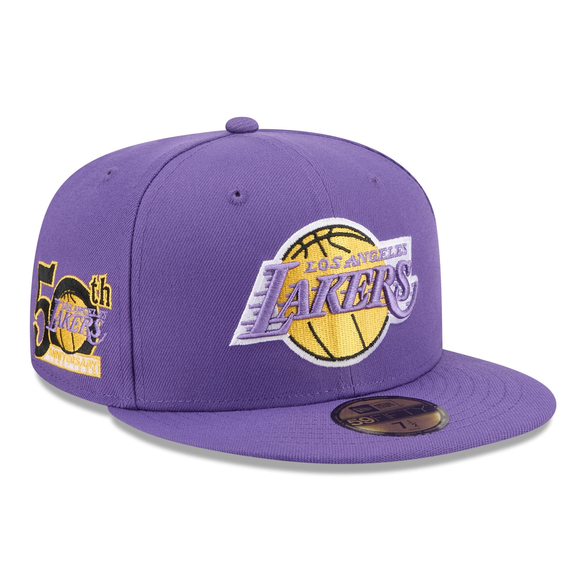 Los Angeles Lakers 1976-2001 Hardwood Classics 59FIFTY Fitted Cap Purple