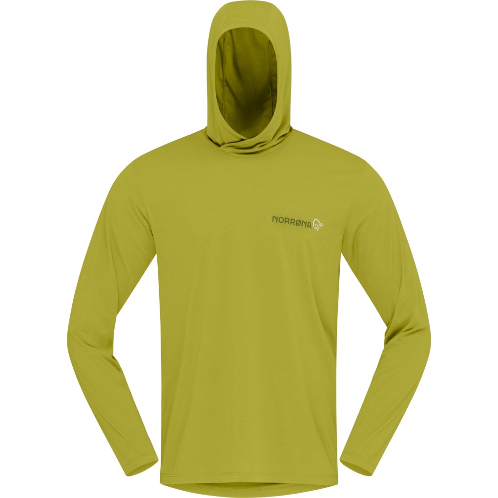 Norrona femund tech Hood Shirt Men - Golden Lime