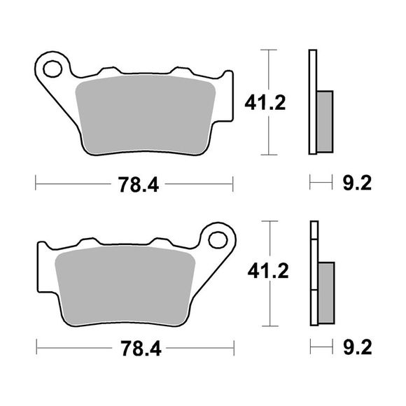 SBS 675HF Organic Front/Rear Brake Pads (Depending on Model)Ref: 675HF / 675000