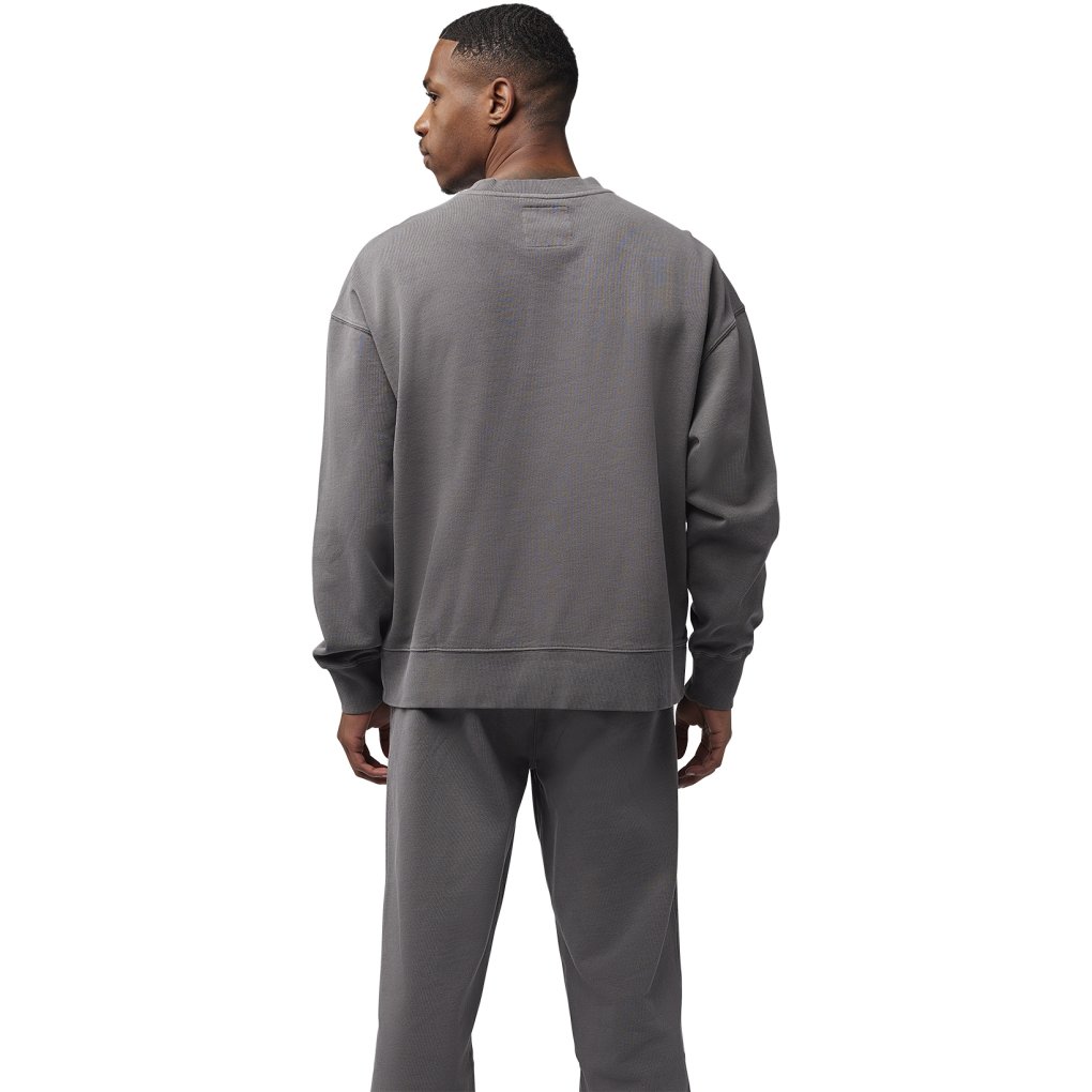 FOX Wordmark Oversized Fleece Sweater Men - pewter