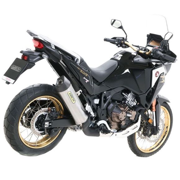 Silencieux Arrow Maxi Race tech Alu noir embout carboneRef : 72625AKN
