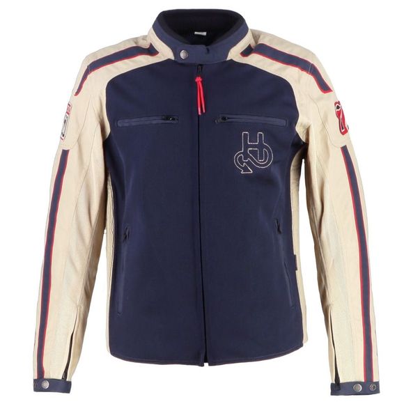 Helstons Club Man Air Motorcycle Jacket - Blue / BeigeRef: HS1389