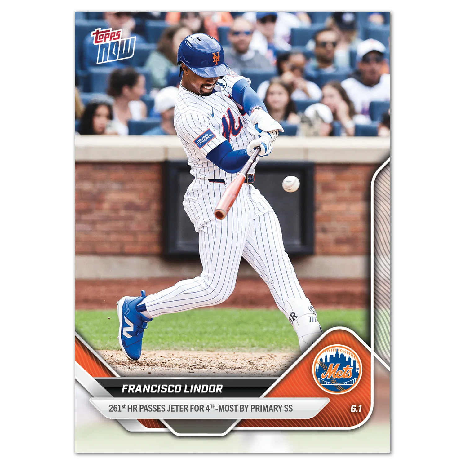 Francisco Lindor - 2025 MLB Topps NOW® - Card 245