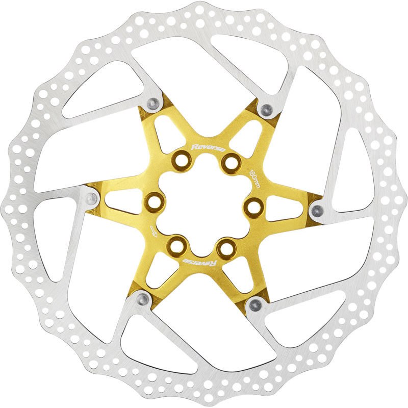 Reverse Components Alu/Steel Brake Disc - gold