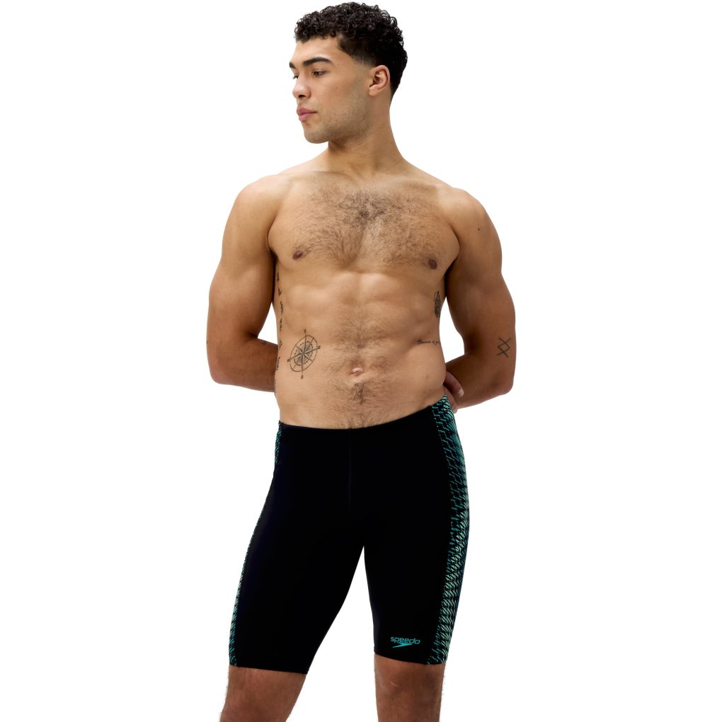 Speedo End+ Tech Panel Jammer Men - black/turquoise gem