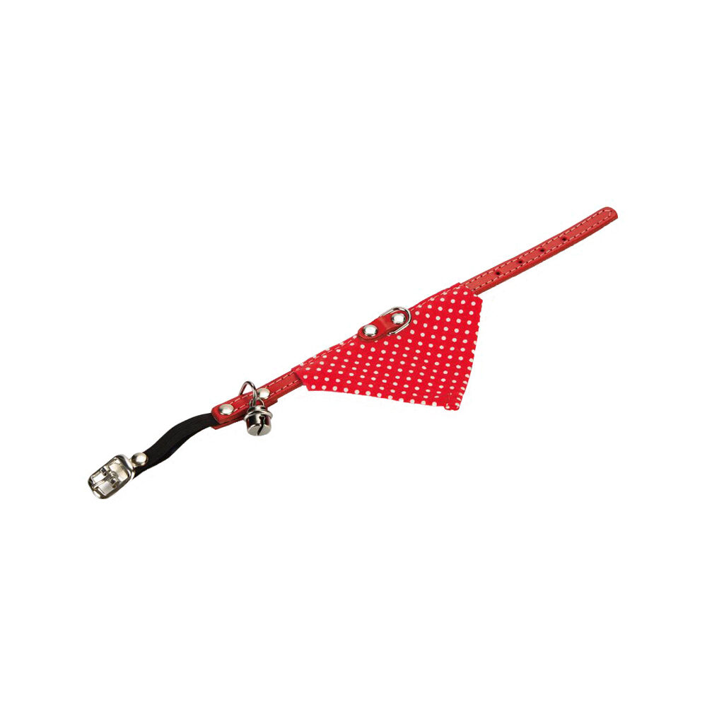 Beeztees Cat Collar (Incl. bell+cloth) - Red - 23-27 cm