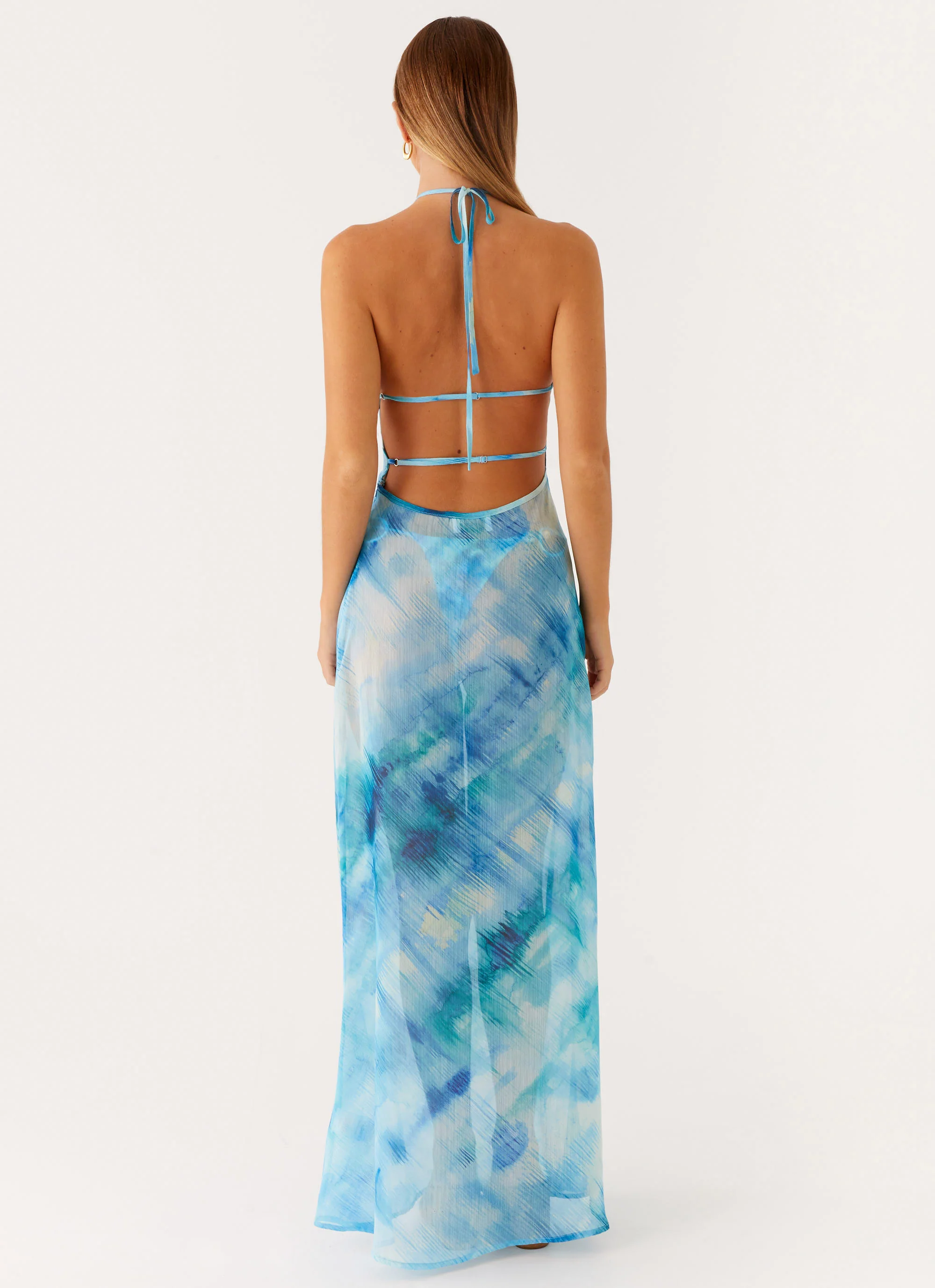 Sandra Maxi Dress - Blue Tie Dye