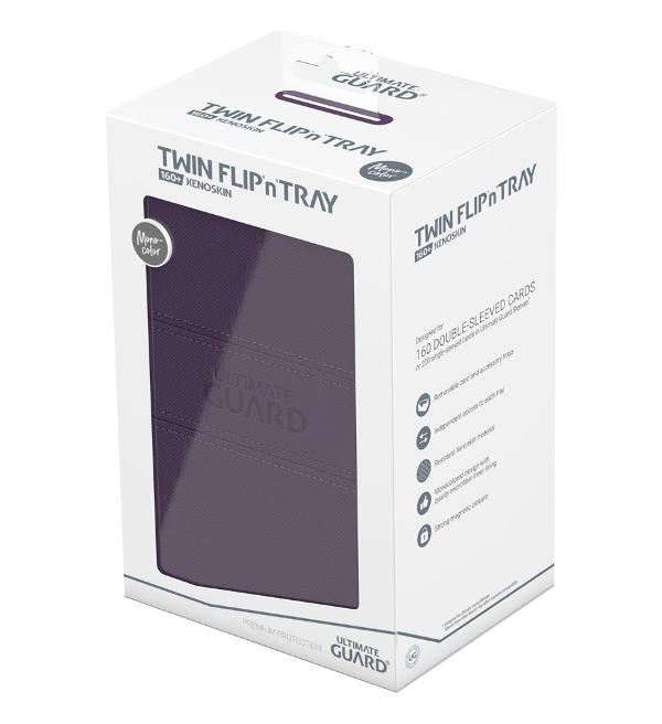 Ultimate Guard Twin Flip'n'Tray 160+ XenoSkin Monocolor - Purple