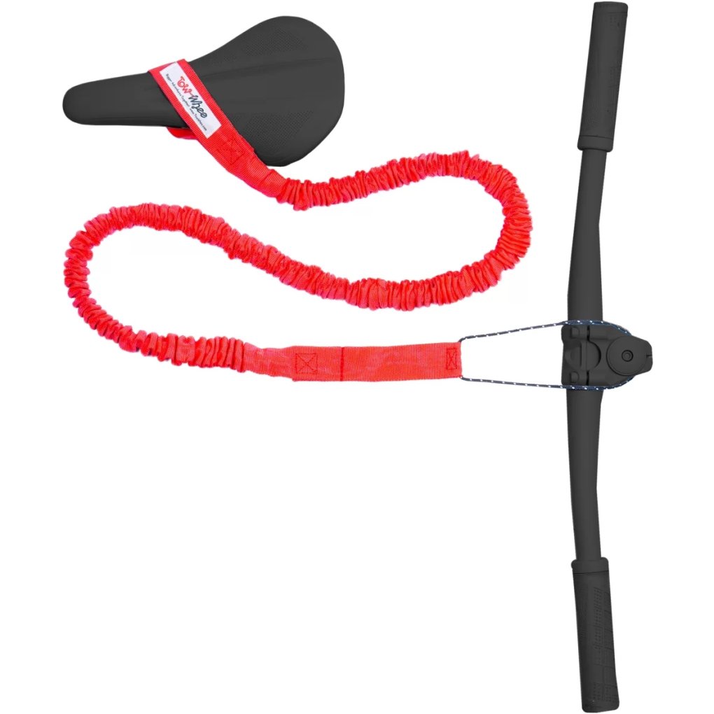 TowWhee CONNECT Strap Kids Tow Rope for Bicycles - red
