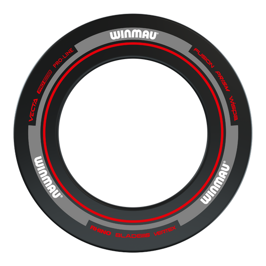 Winmau Advance Dartboard Surround - Black Red