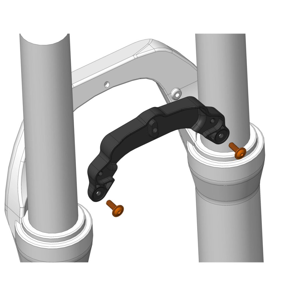 Mudhugger EVO Bolt-On Adapter for DVO Forks