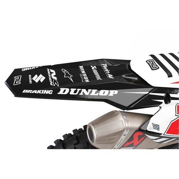 Kit déco RiderUnik GRAF WHITESUZUKI 450 RM-Z 450 - 2008 - 2017Ref : RU0450 / SUGRAFW09