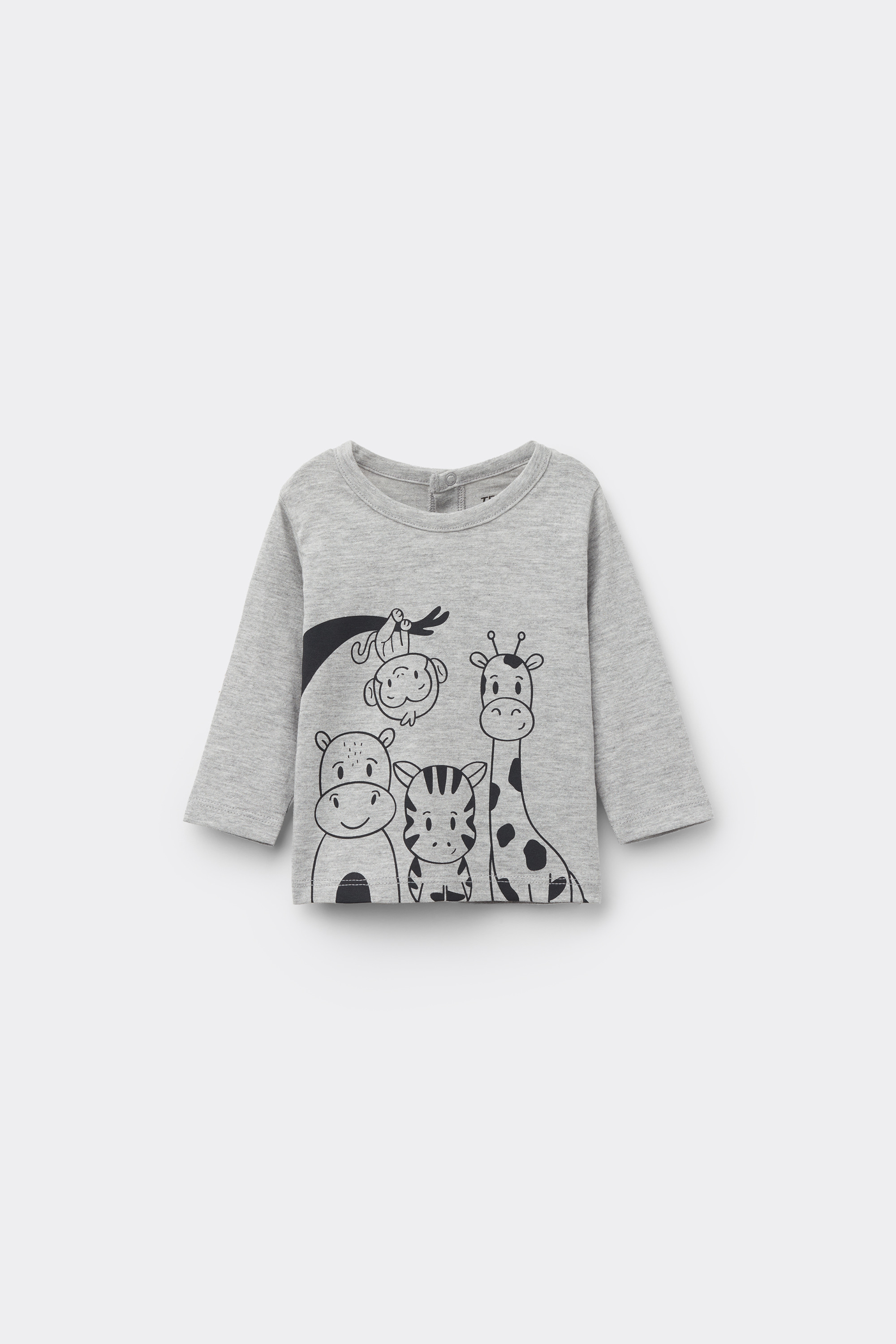 Baby Printed Cotton Long-Sleeved Top