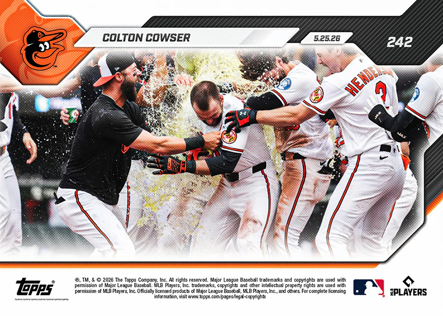 Colton Cowser - 2026 MLB Topps NOW® - Card 242