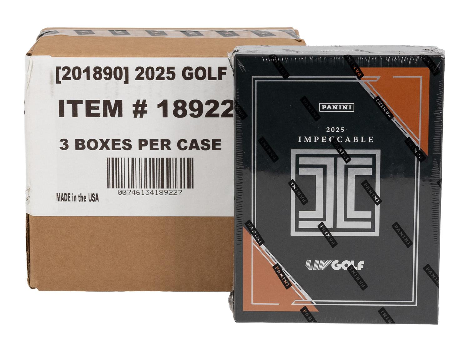2025 Panini Impeccable LIV Golf Hobby
