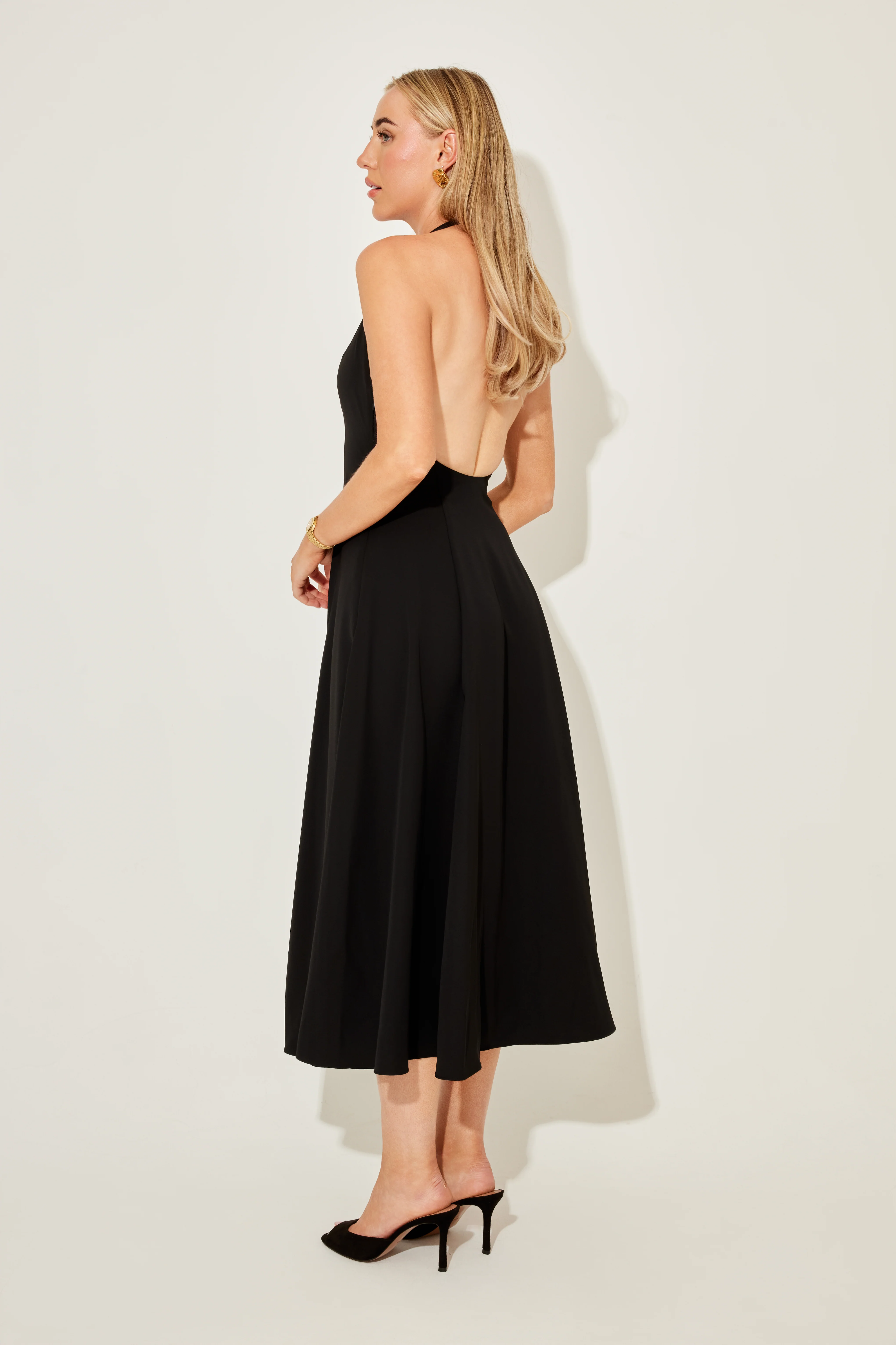 Low Back Midi Dress