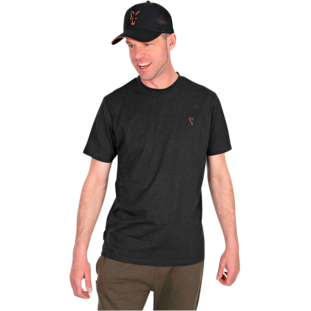 Fox Collection T-Shirt Men (Black\/Orange)