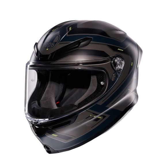 Casque intégral AGV K-6 S - ENHANCE - Gris / JauneRef : AG1046