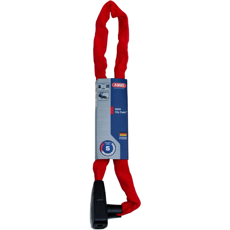 ABUS CityChain 6800 - 85cm Chain Lock - red
