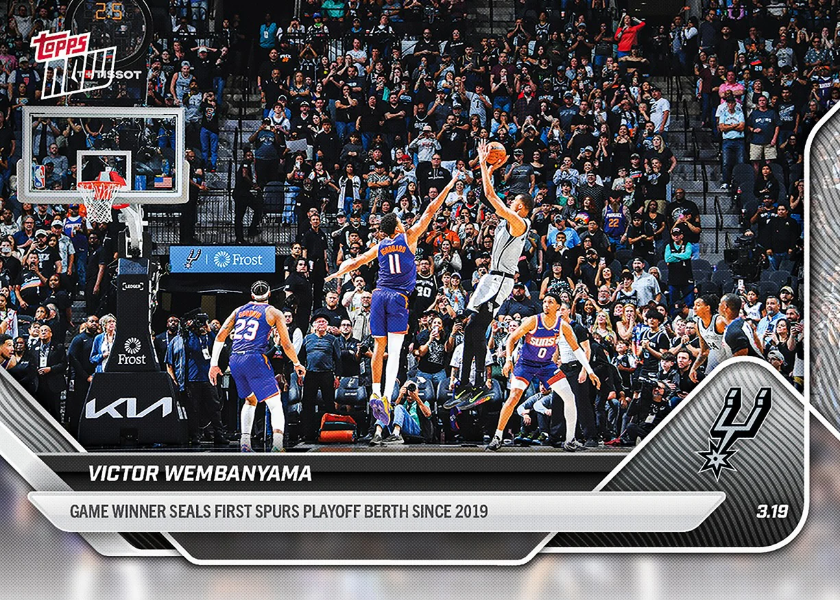 Victor Wembanyama - 2025-26 NBA Topps NOW® - Card 219 - PR: 4259