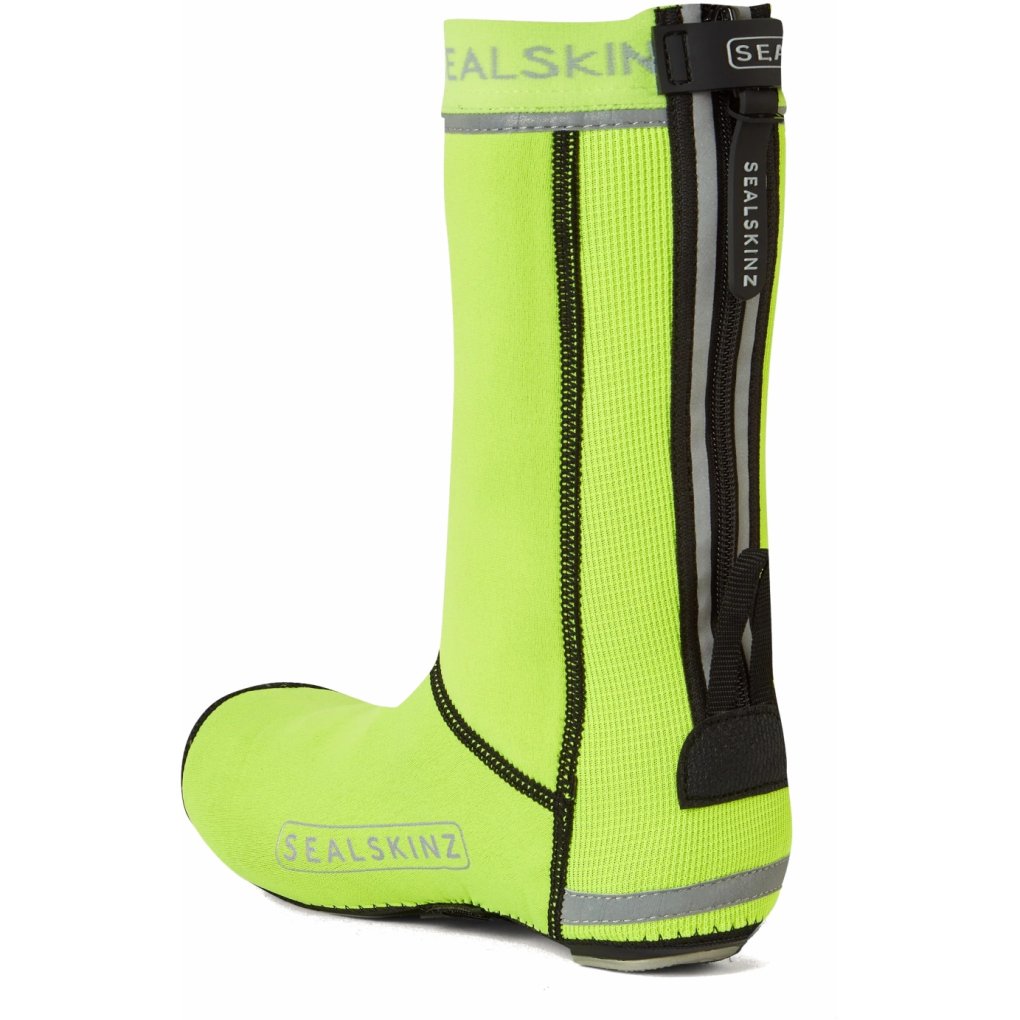SealSkinz Caston All Weather Open-Sole Cycle Overshoes - Neon Yellow