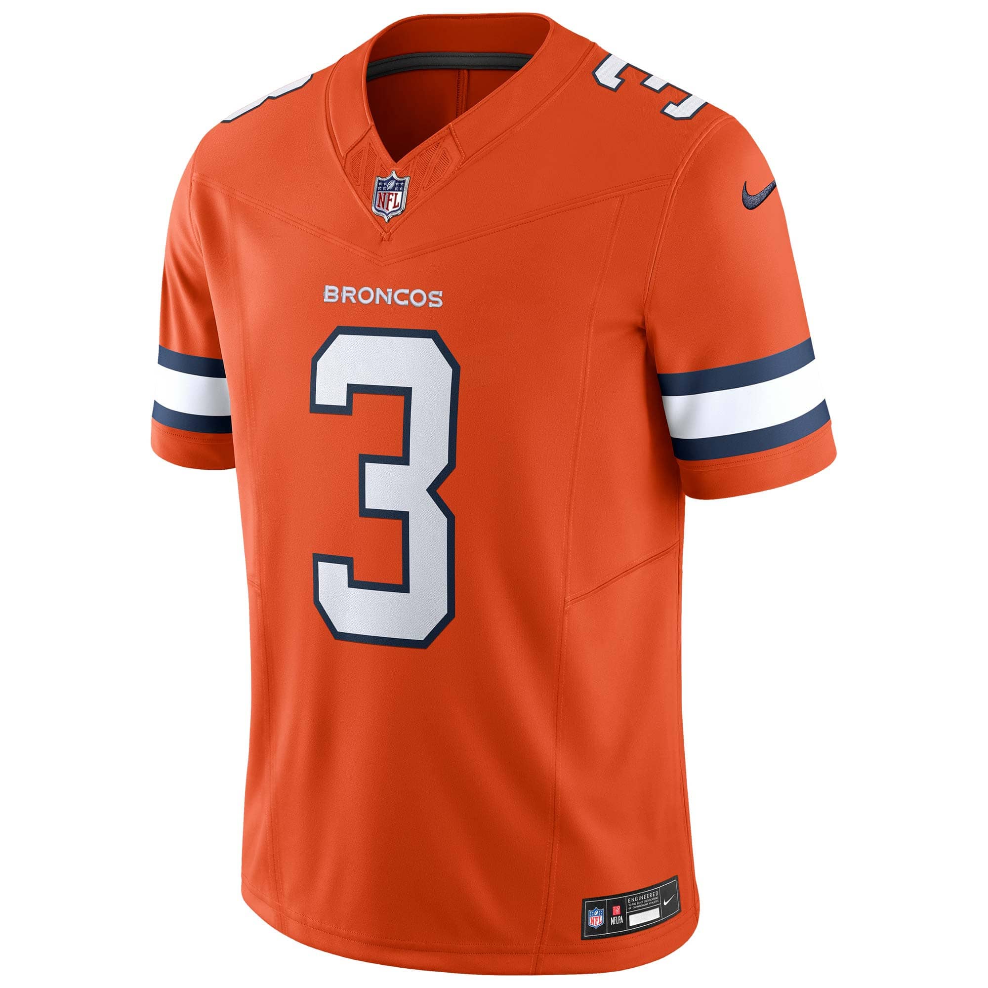 Russell Wilson #3 Denver Broncos Alternate Nike Vapor F.U.S.E. Limited NFL Jersey Orange