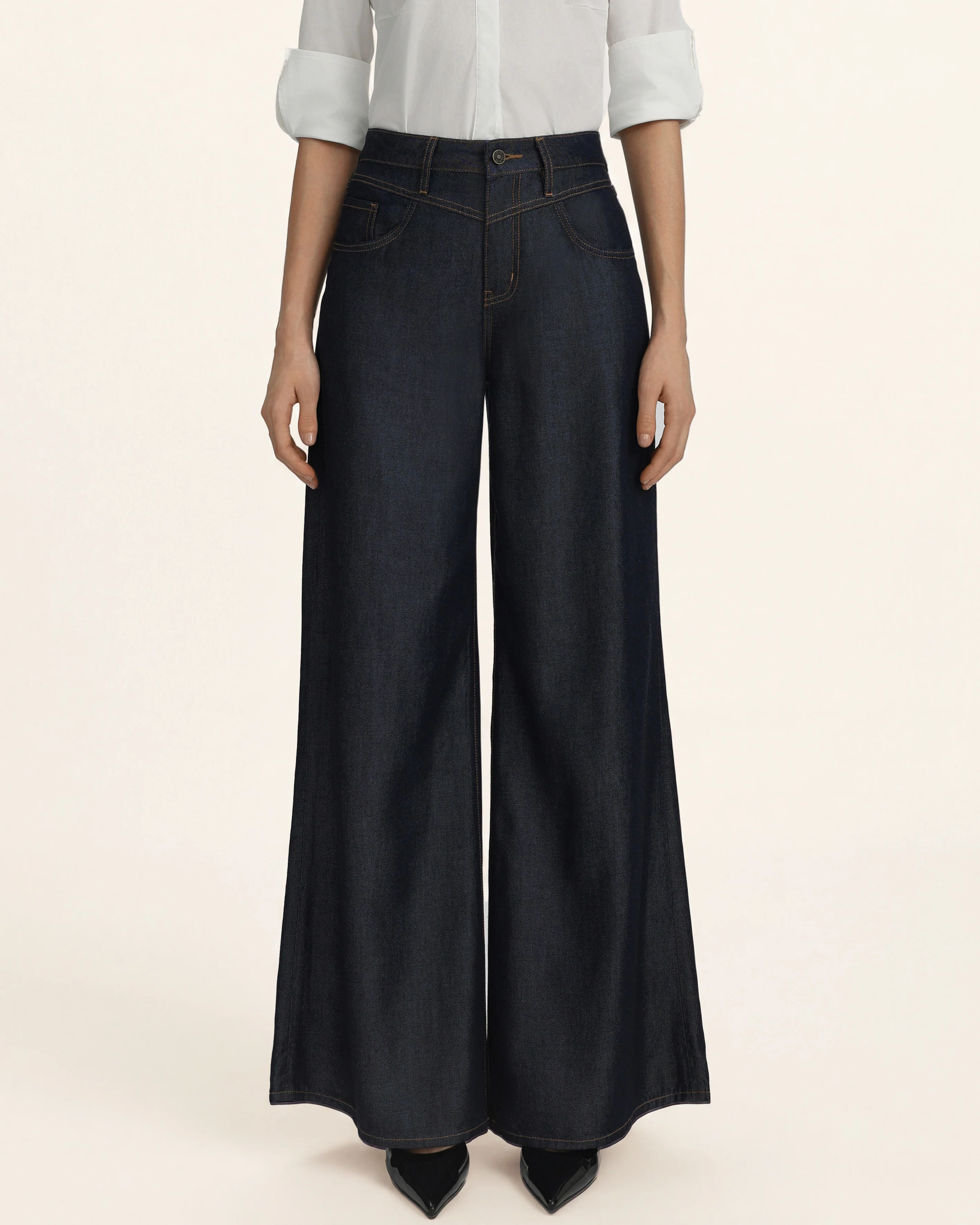 Seraphic Pink Crystal Back Wing  Jeans - Deep Thoughts Only