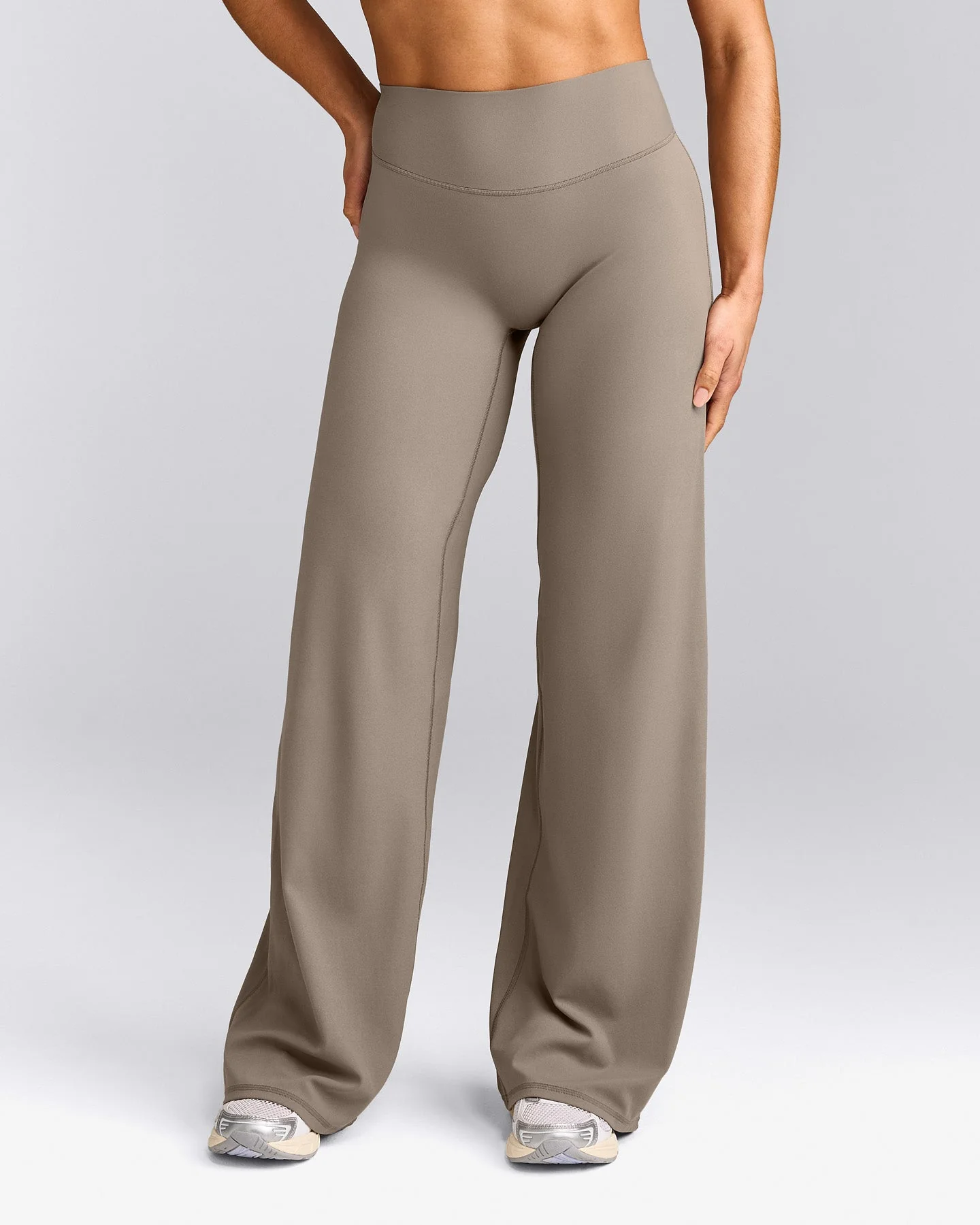 SoftMotion™ Straight Leg Bottoms with Grey Logo | Minky