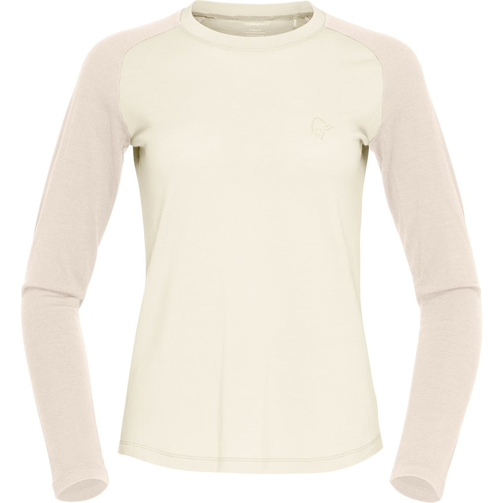 Norrona femund pureUll Long Sleeve Base Layer Women - Whisper White