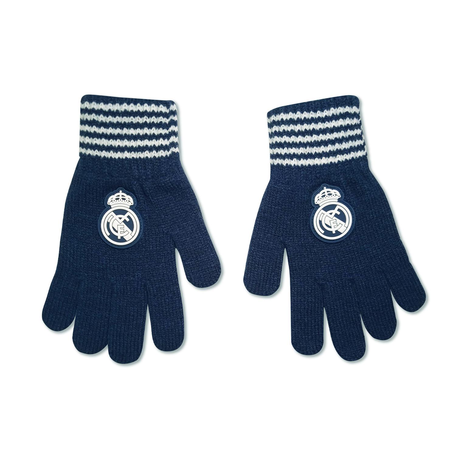 Kids Winter Navy Gloves Real Madrid