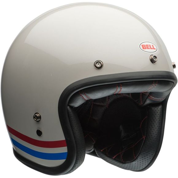 Jet Bell Custom 500 - Stripes - White helmetRef: EL0726
