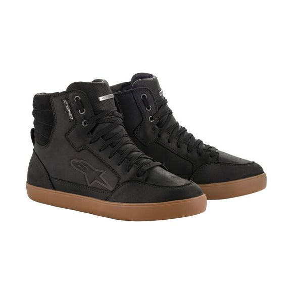Baskets Moto Alpinestars J-6 WATERPROOF - BLACK GUM - NoirRef : AP11917