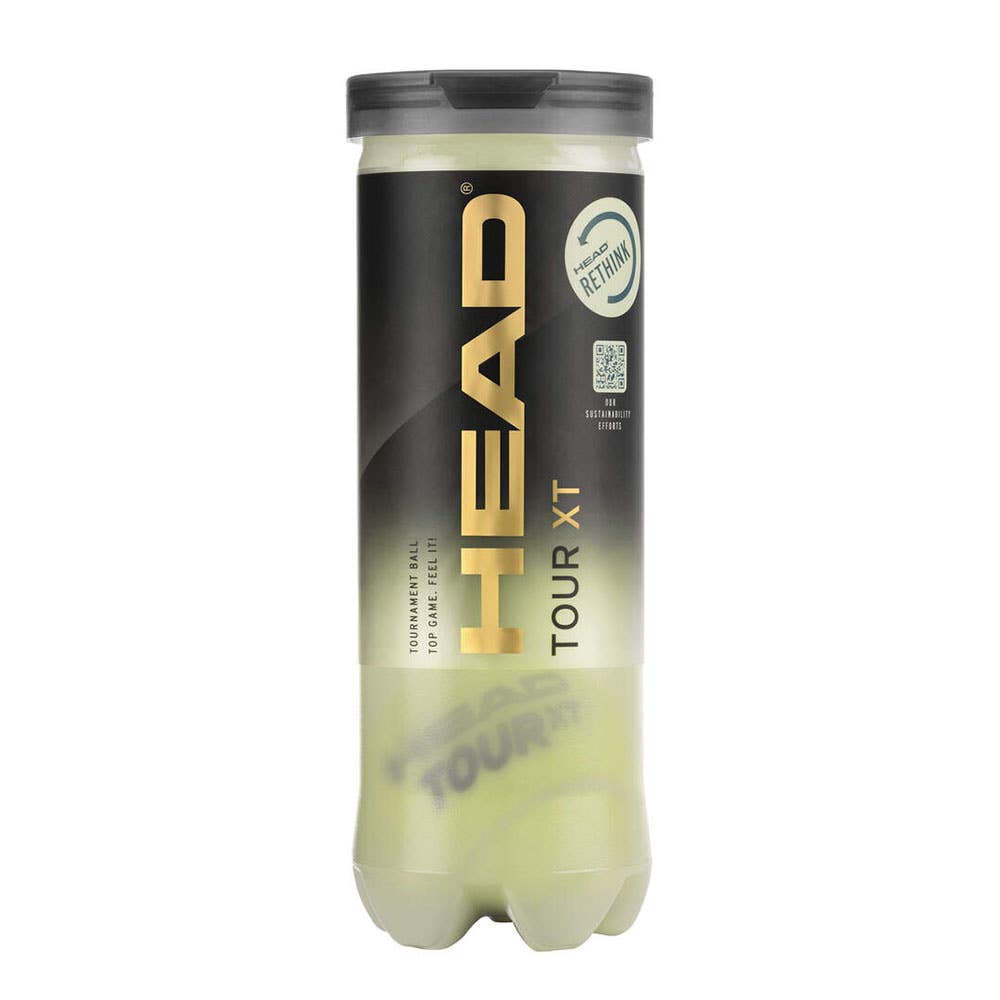 3 BALL TENNIS CAN BOTTLE HEAD TOUR XT