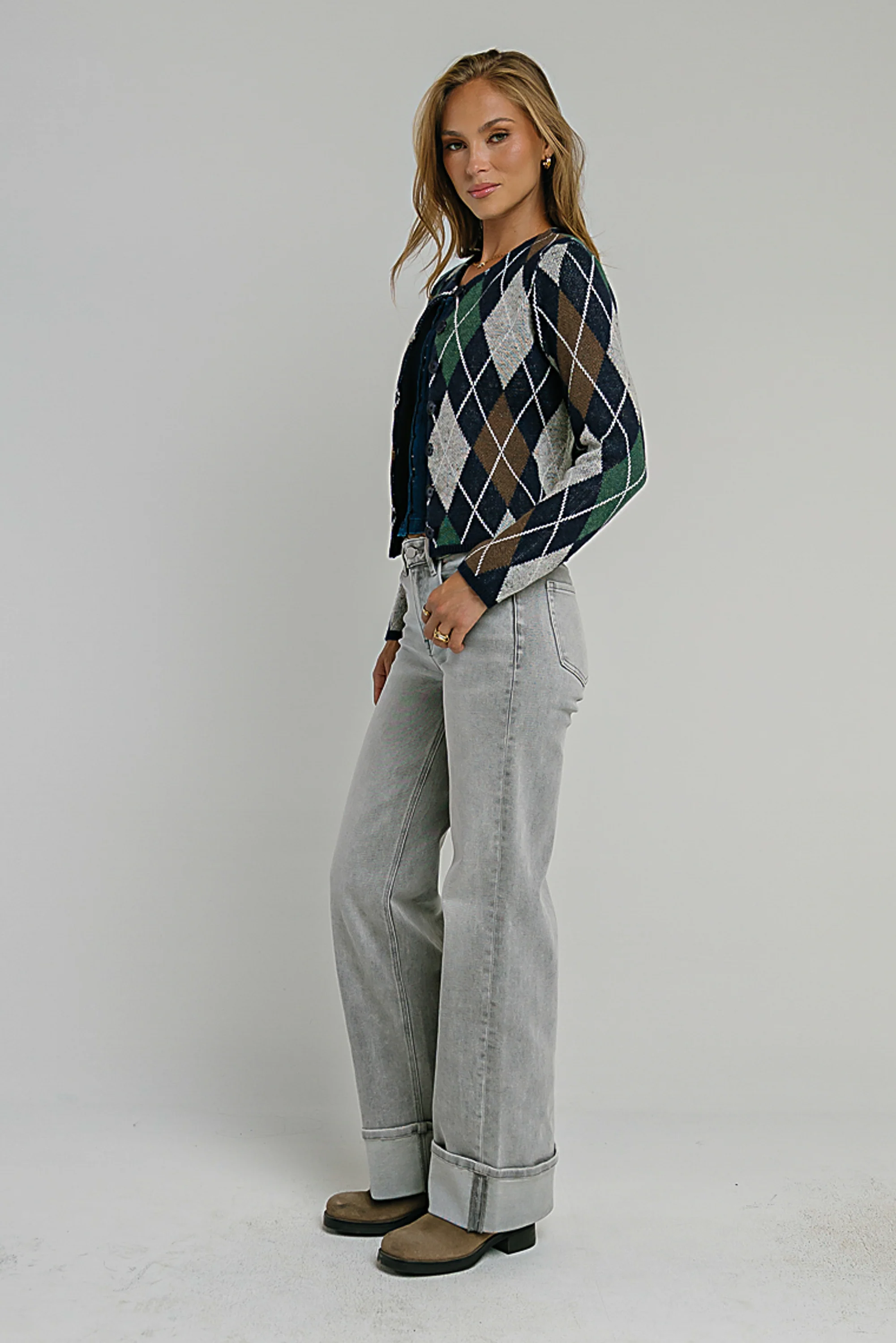 Vinnie Mid Rise Wide Leg Jeans