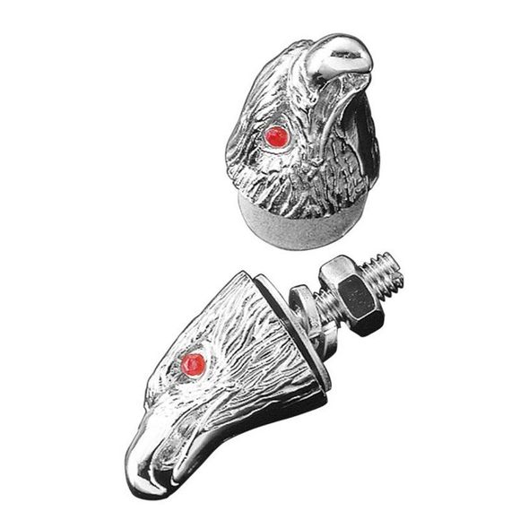 Decorative nut Highway Hawk Eagle Head M6 Universal - GrayRef: HIG0154 / 03-105