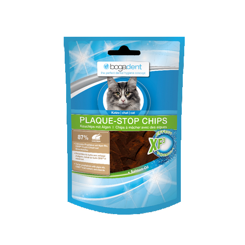 Bogadent Plaque-Stop Chips for Cats - Chicken Flavour - 50g