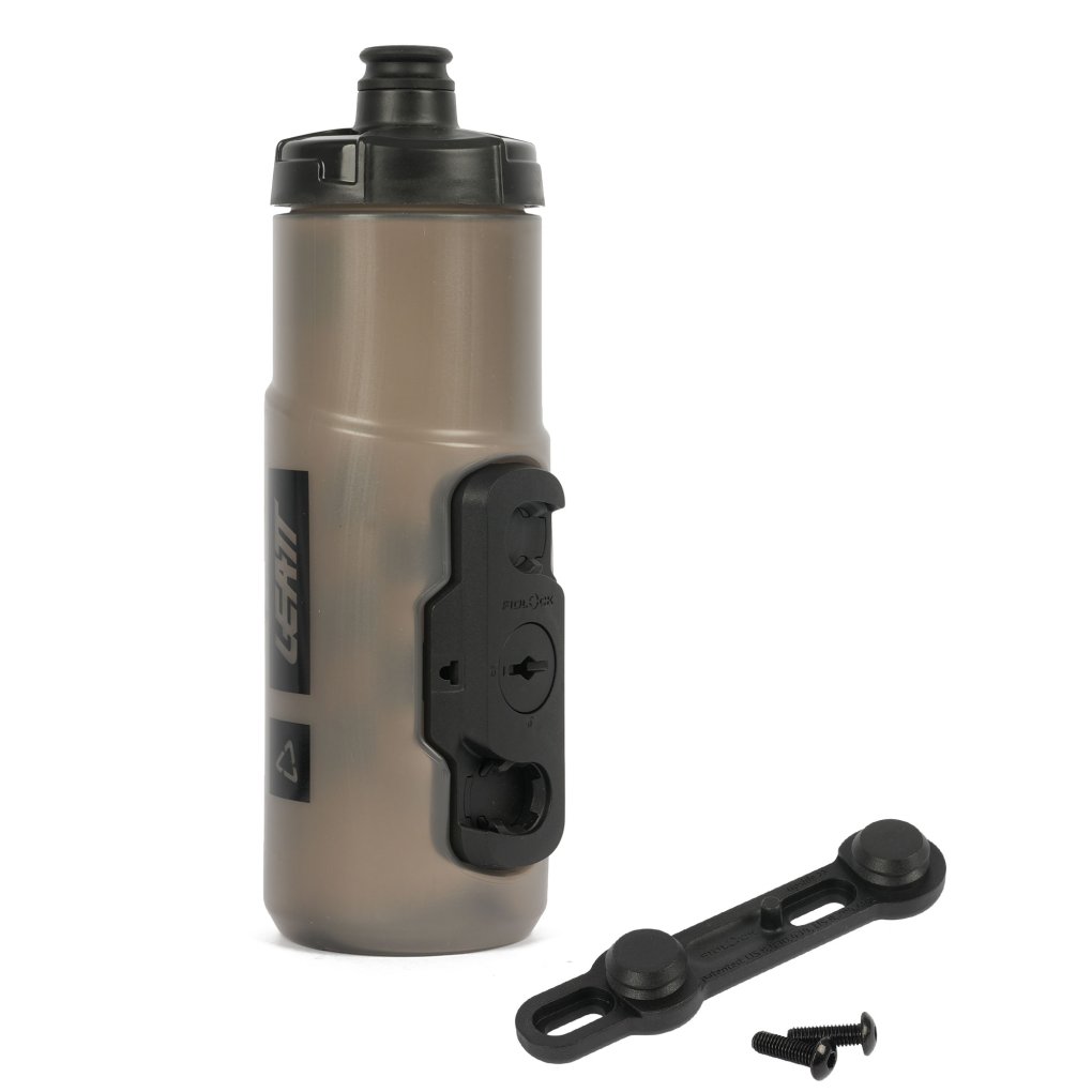 Leatt DuoValve Fidlock 600ml Bottle with Bike Base - smoke