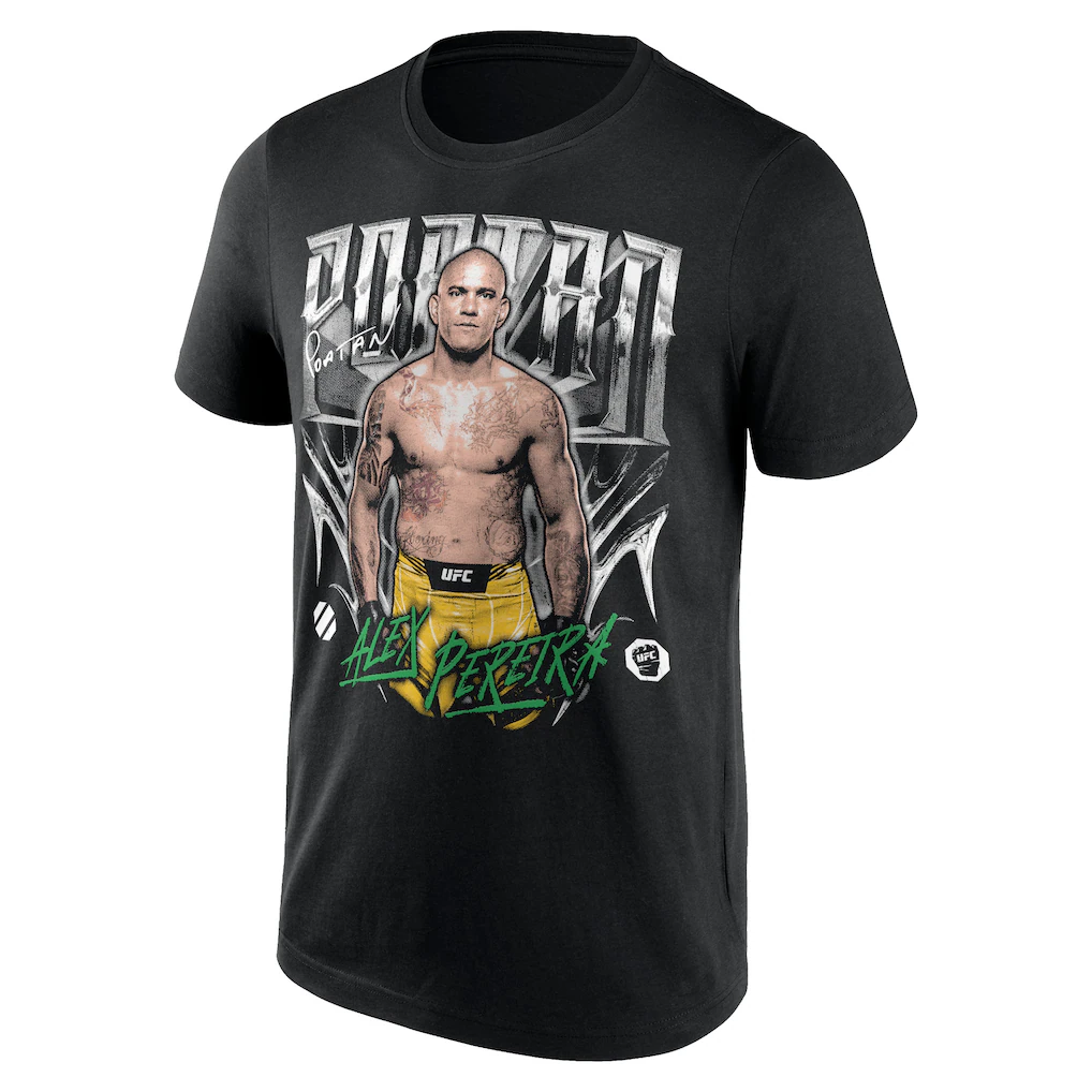 UFC Alex Pereira Grunge Tone T-Shirt - Black - Mens