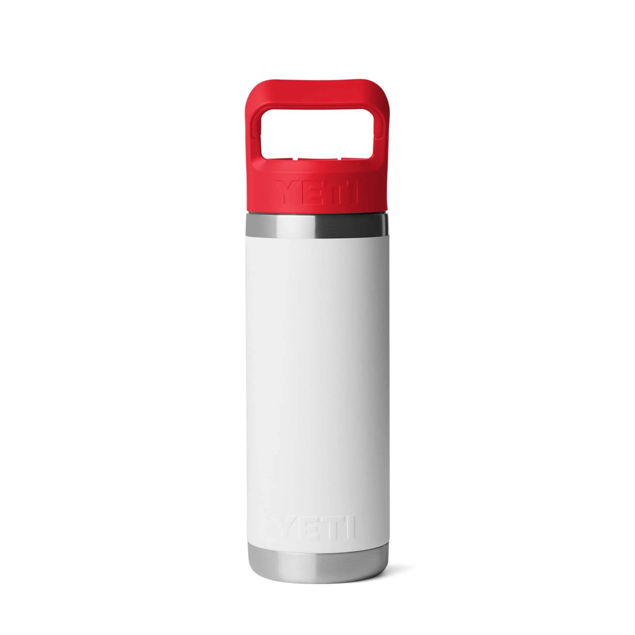 YETI Red. White. and Navy Rambler 18oz Chug Bottle