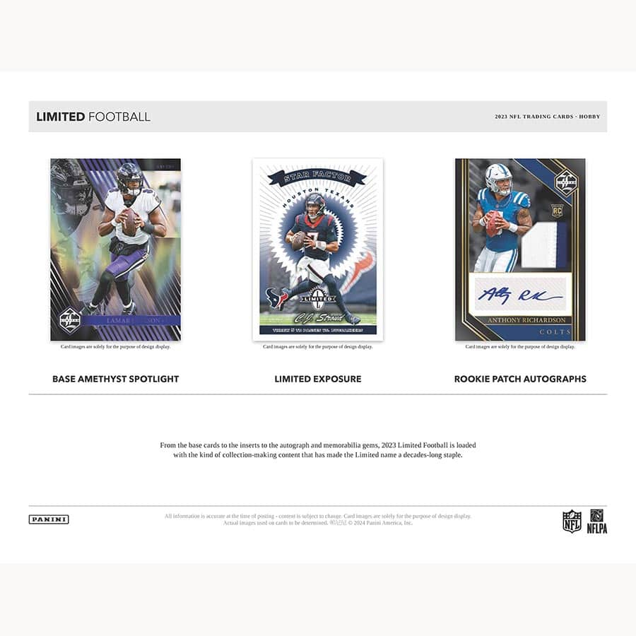2023 Panini Limited Football NFL Hobby Box