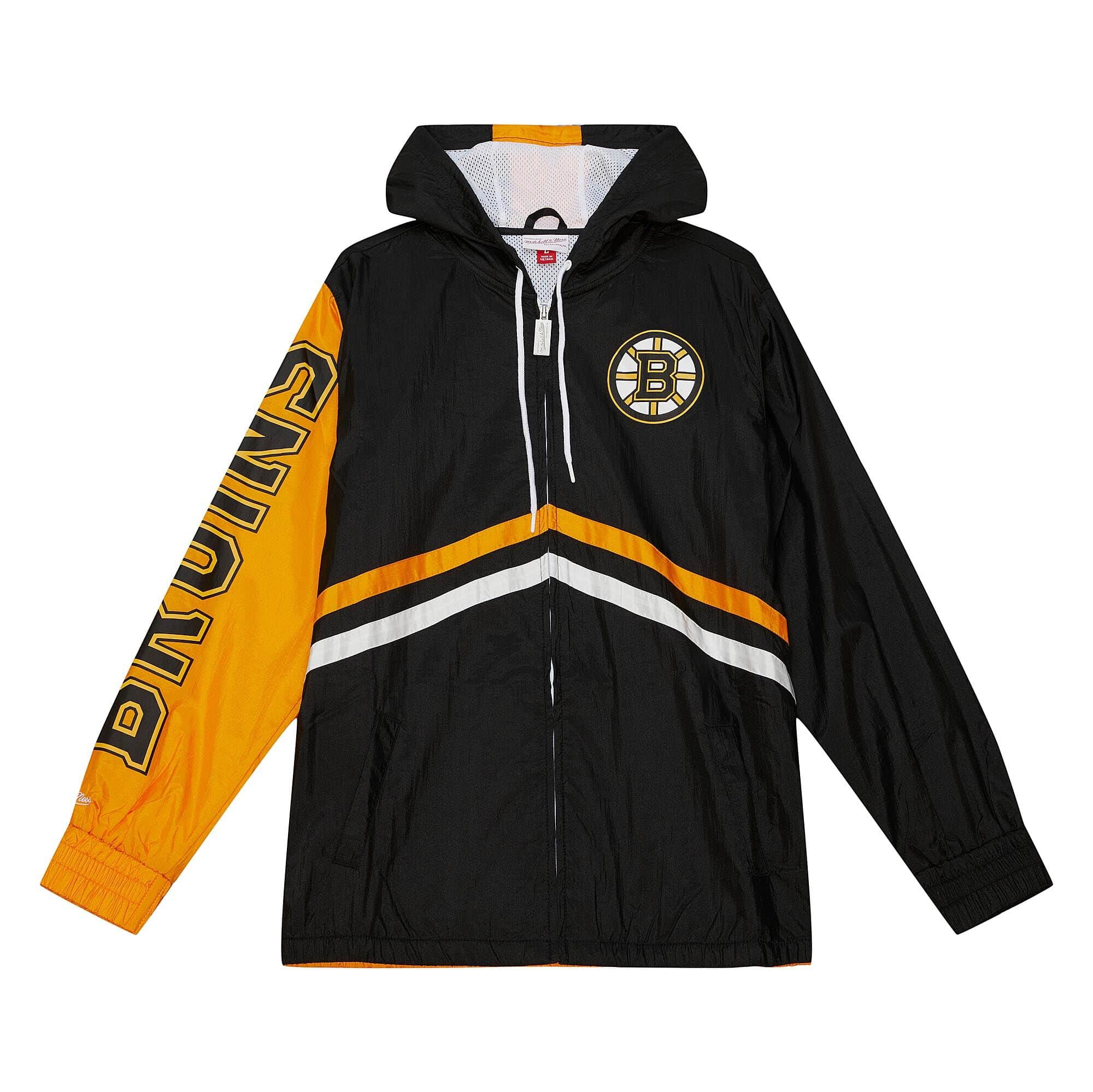 Boston Bruins Undeniable Mitchell & Ness NHL Windbreaker Jacket
