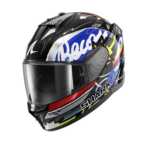 Shark D-SKWAL 3 STREETRUSH Full Face Helmet - Black / BlueRef: SH1844