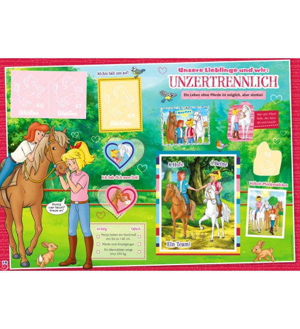 Bibi & Tina Der neue Sammelspass Stickers 2024 - Album + Box With 36 Packets
