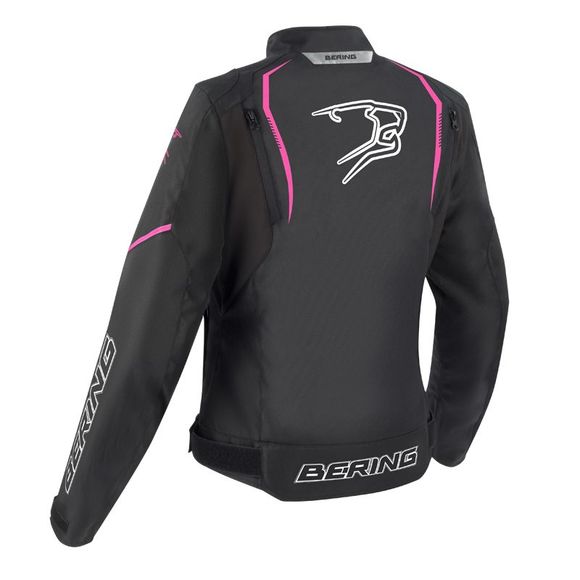 Blouson Moto Bering LADY SWEEK - Noir / RoseRef : BR1536-C303