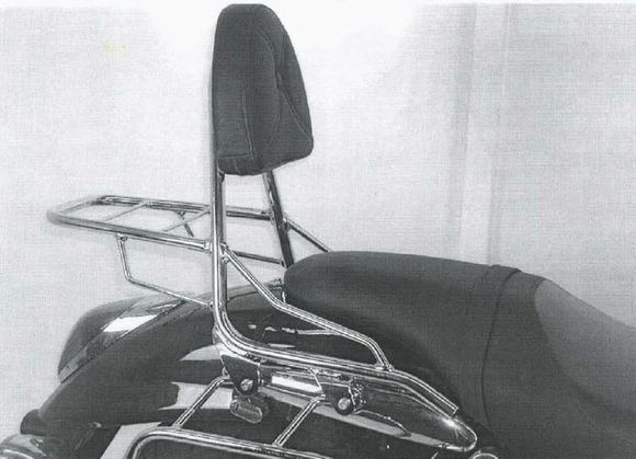 Hepco & Becker sissy bar - chromeKAWASAKI 1600 VULCAN 1600 MEAN STREAK (VN1600B) - 2004 - 2008Ref: Hbe01330A / 600293 00 02