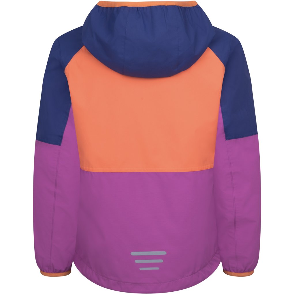 Trollkids Bjordal Jacket Kids - Violet Blue/Papaya/Mallow Pink